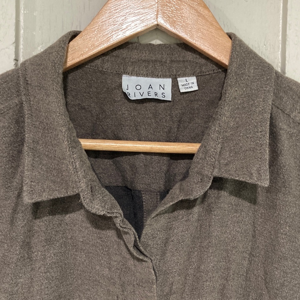 Joan Rivers Cotton Button Up Shirt